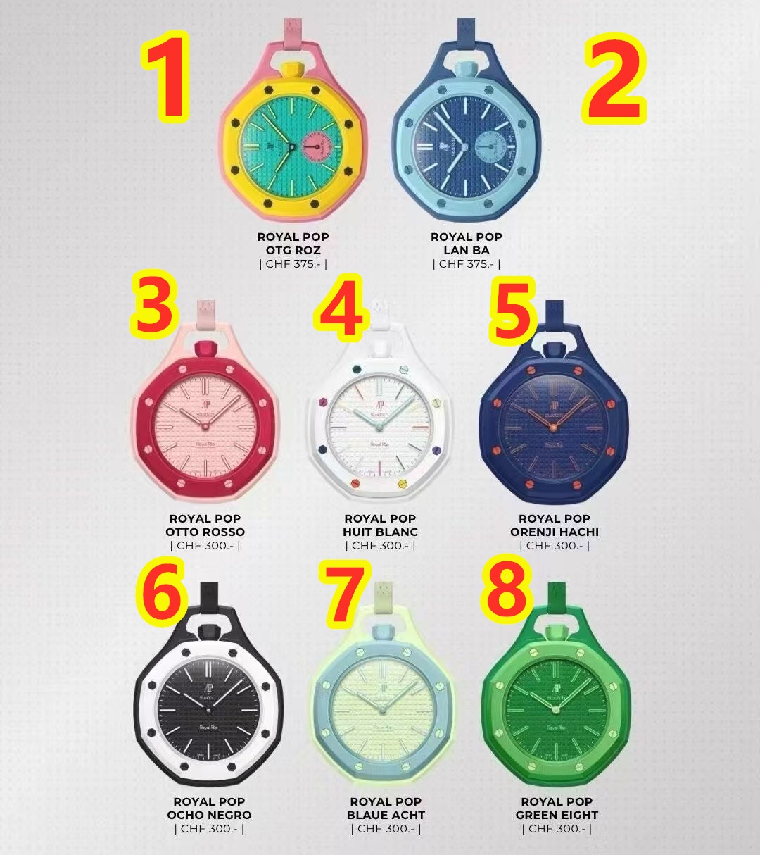 שעוני AP SWATCH